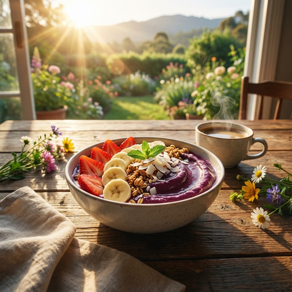 Açai Bowl Background